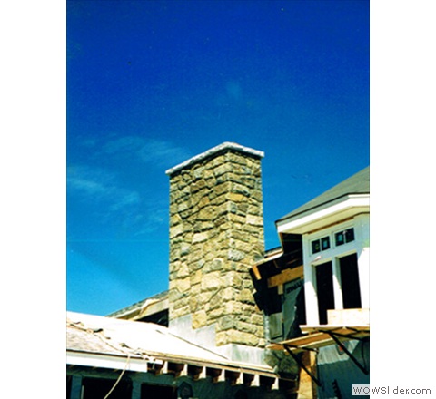 Stone chimney